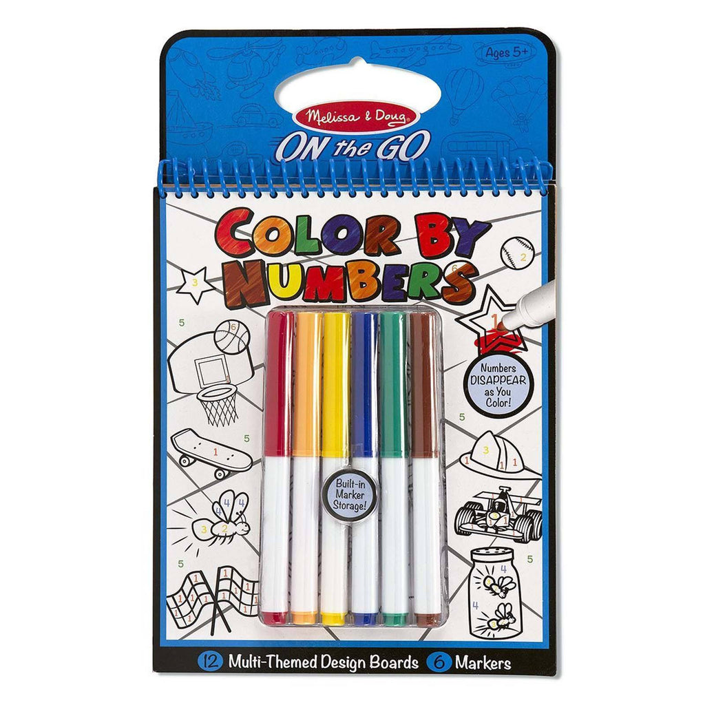 Melissa And Doug On The Go Color By Numbers Blue Set