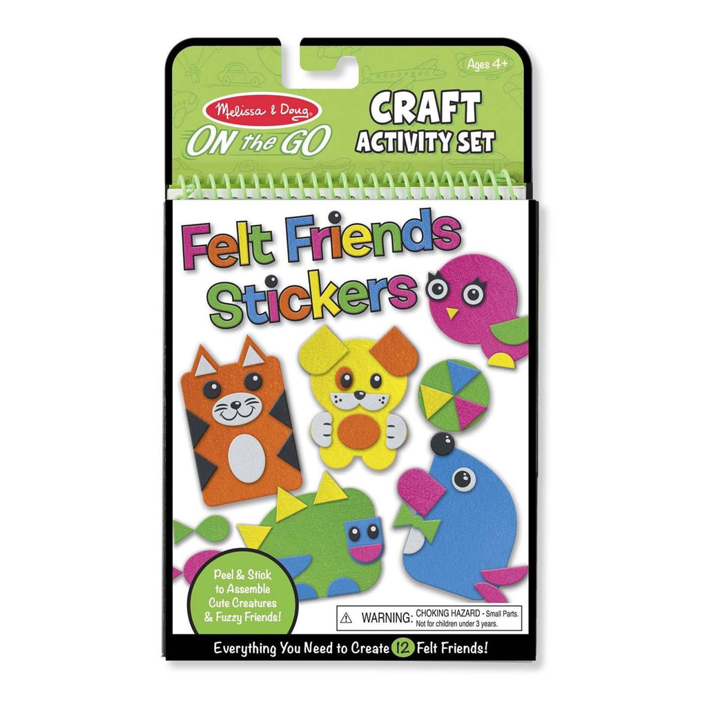 Melissa And Doug On The Go Felt Friends Stickers Craft Activity Set