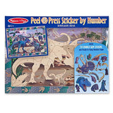 Melissa And Doug Peel And Press Sticker By Number Dinosaur Dusk Set - Radar Toys