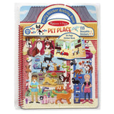 Melissa And Doug Pet Palace Reusable Puffy Sticker Activity Book - Radar Toys