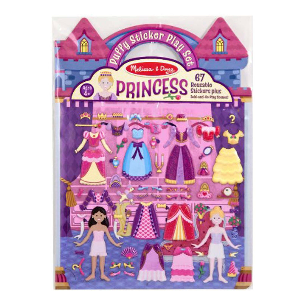 Melissa And Doug Princess Puffy Reusable Sticker Play Set