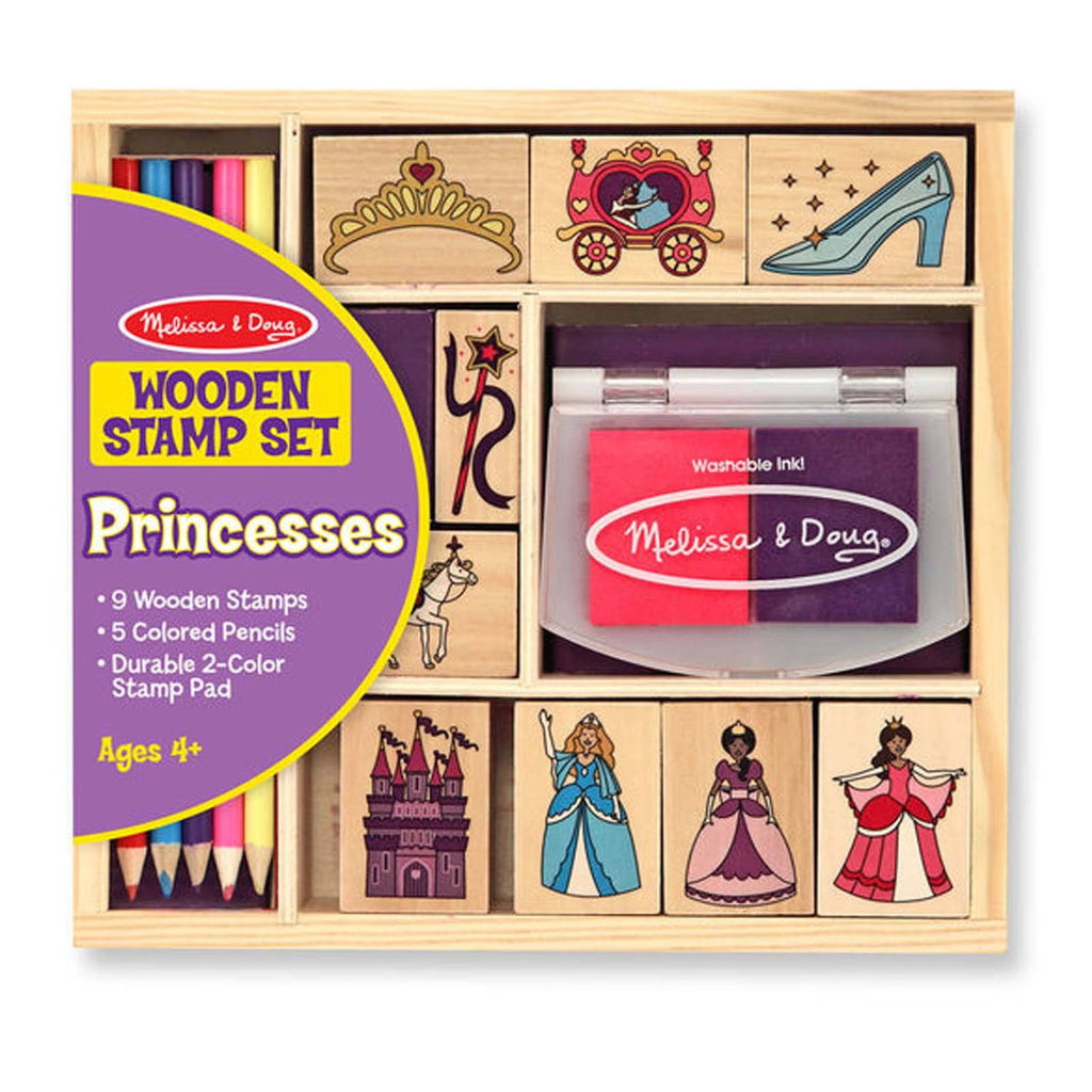 Melissa And Doug Princesses Wooden Stamp Set