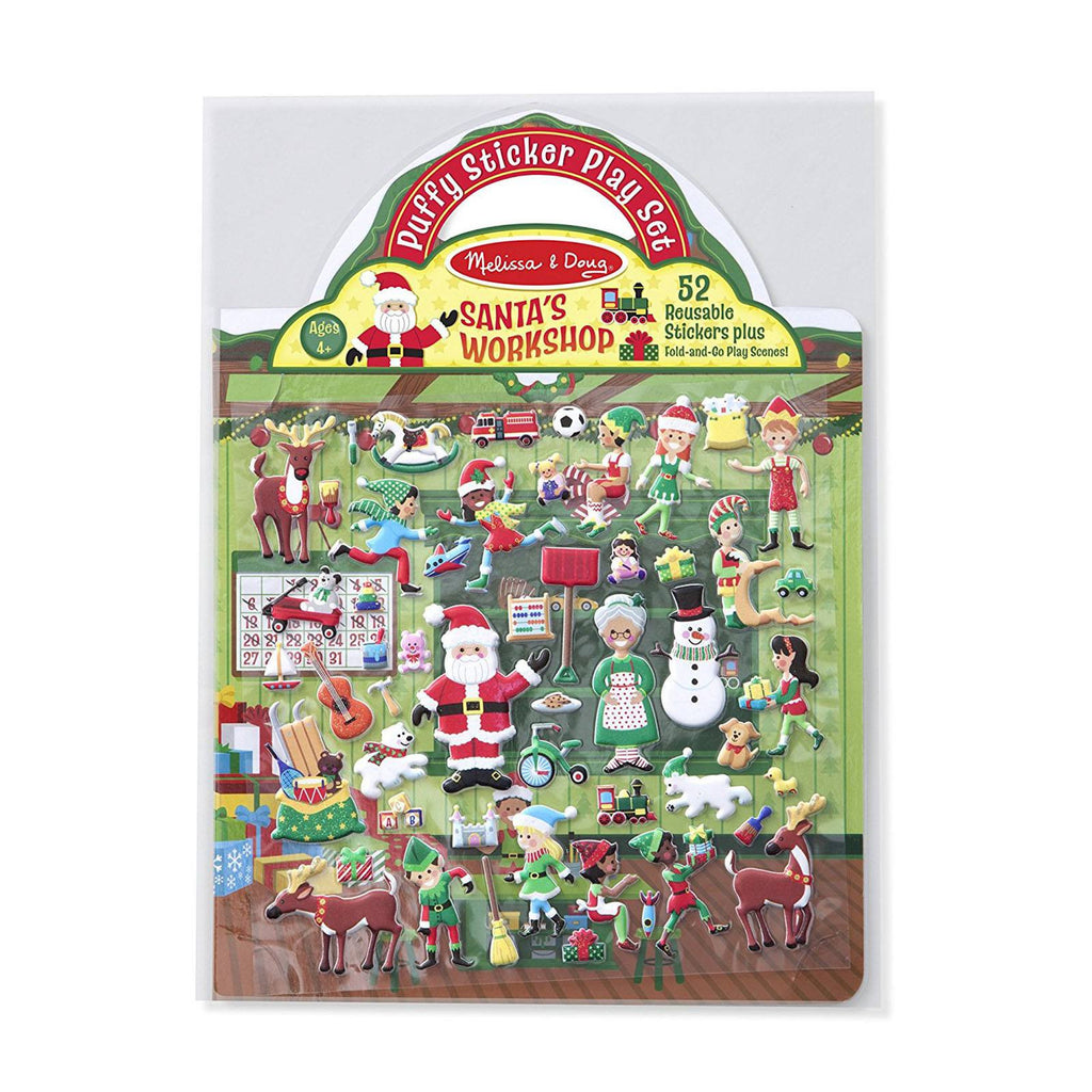 Melissa And Doug Santa's Workshop Reusable Puffy Sticker Activity Book