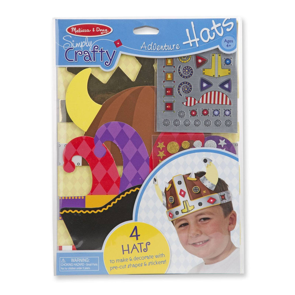 Melissa And Doug Simply Crafty 4 Adventure Hats Set