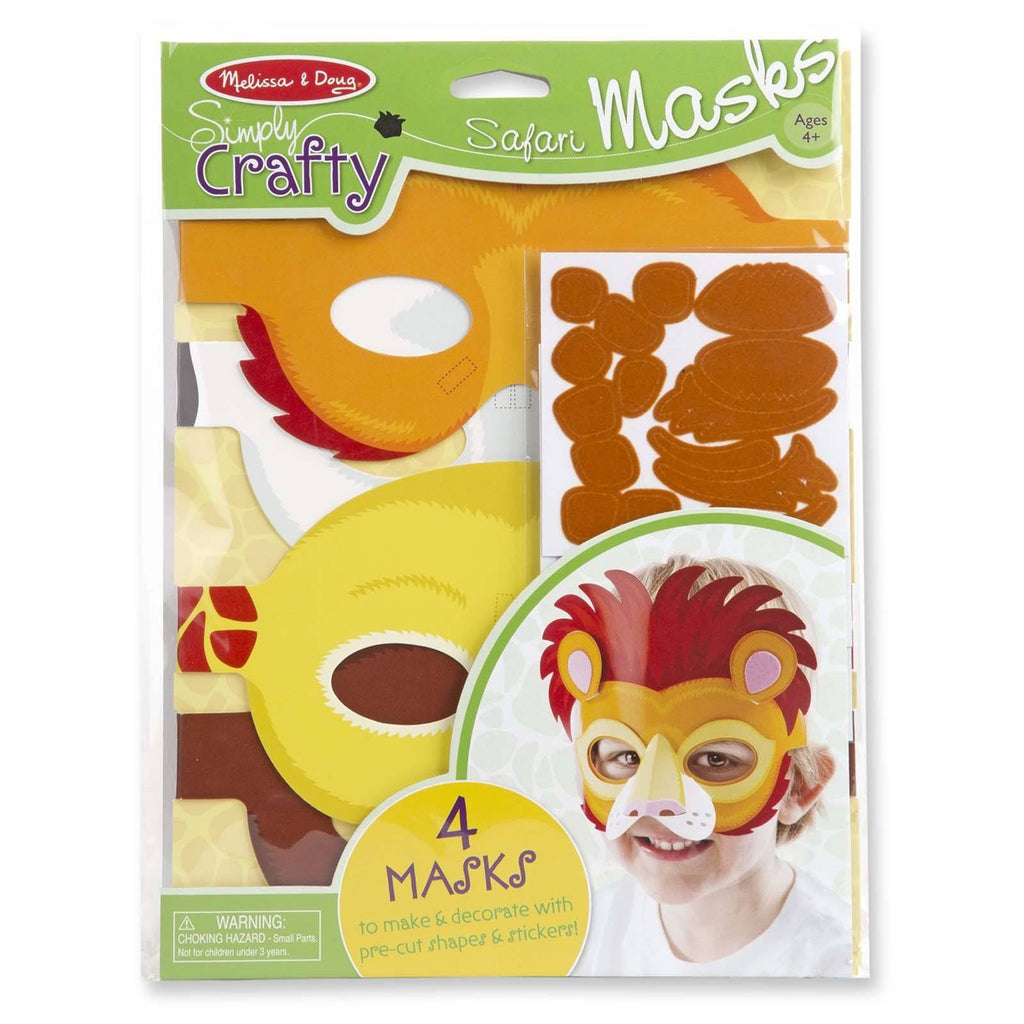 Melissa And Doug Simply Crafty Safari Masks Craft Set