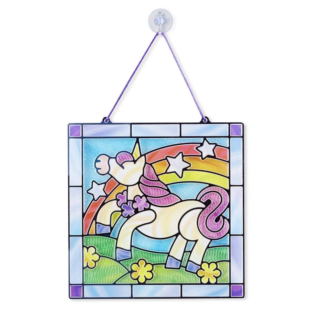 Melissa And Doug Stained Glass Made Easy Unicorn Set