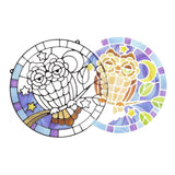 Melissa And Doug Stained Glass Owl Craft Set - Radar Toys