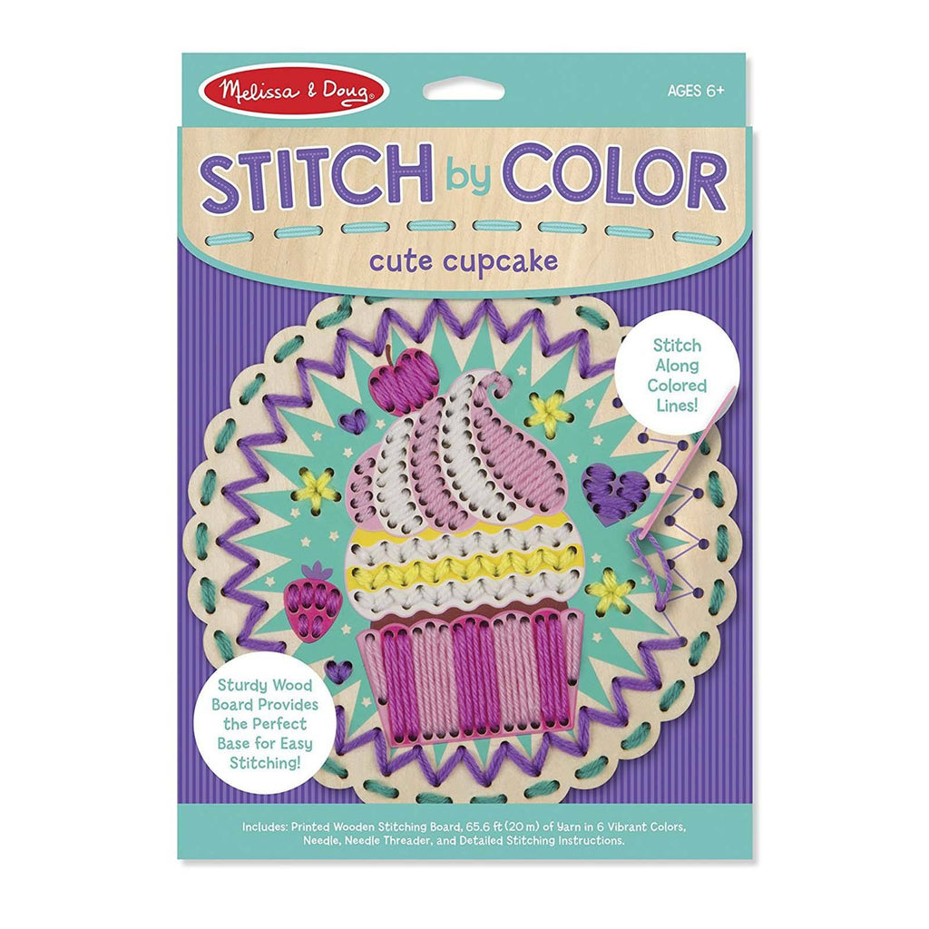 Melissa And Doug Stitch By Color Cute Cupcake Craft Set