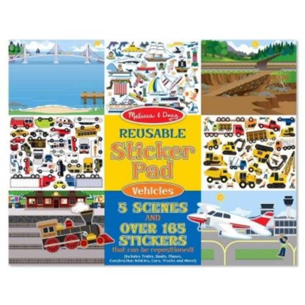 Melissa And Doug Vehicles Reusable Sticker Pad