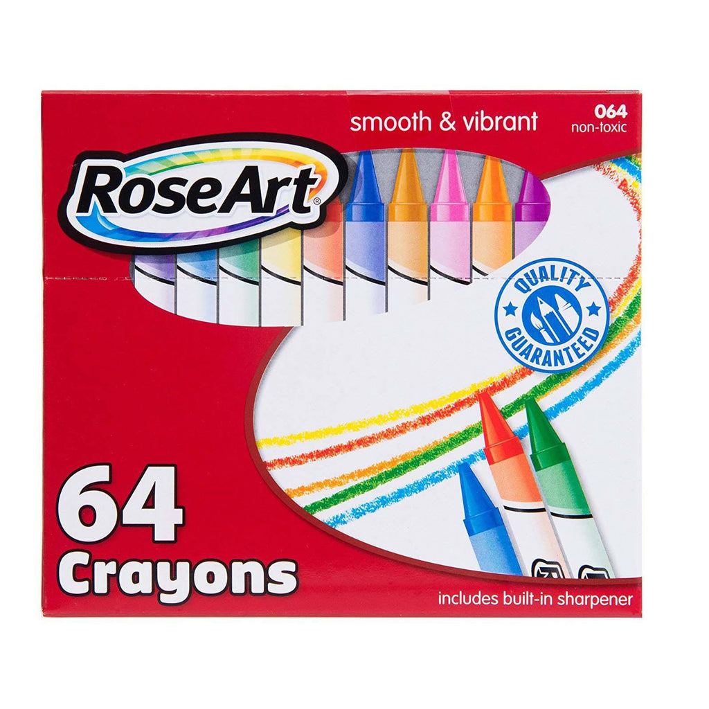 Rose Art 64 Count Smooth And Vibrant Crayons
