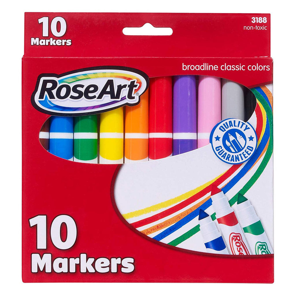 Rose Art Broadline Classic Colors 10 Count Markers