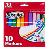 Rose Art Broadline Classic Colors 10 Count Markers - Radar Toys