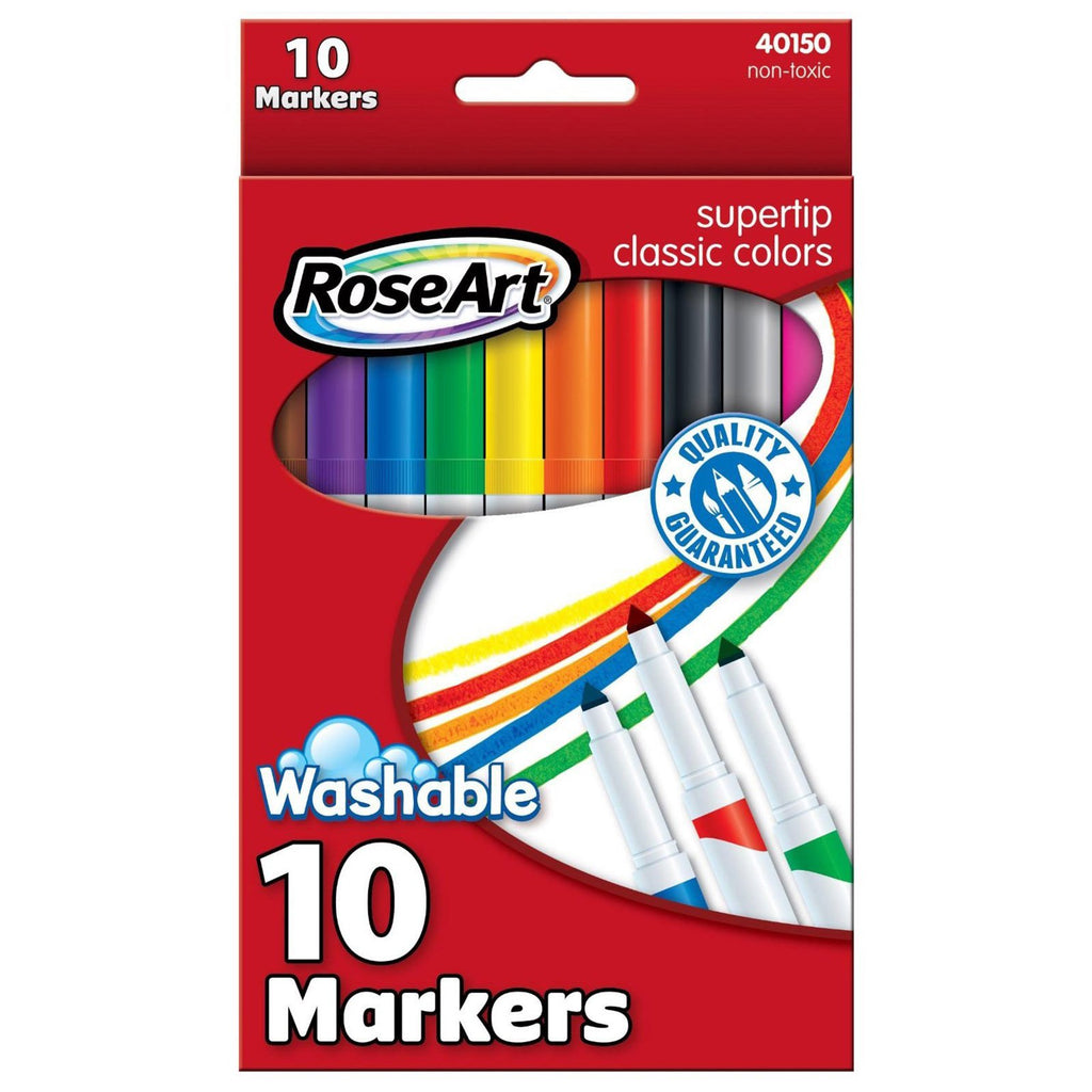 Rose Art Supertip Classic Colors 10 Count Markers