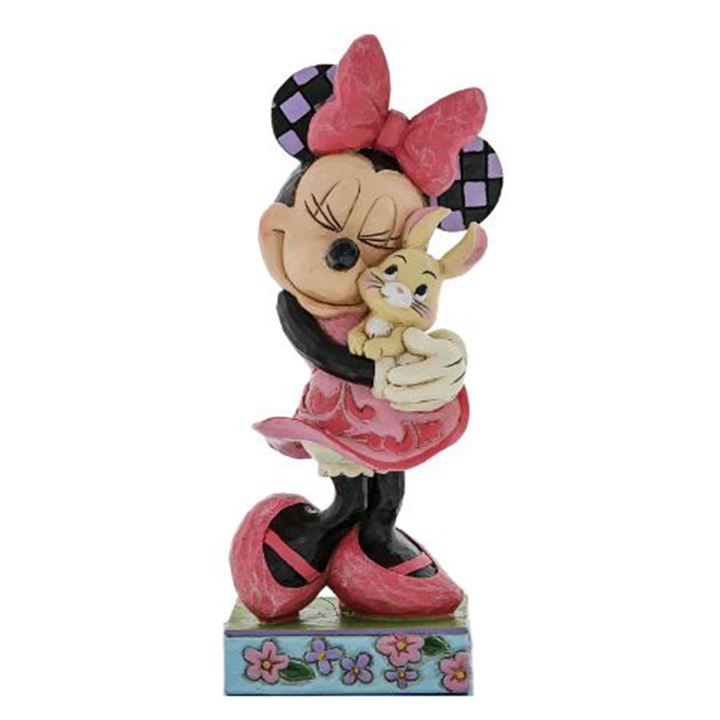 Enesco Disney Traditions Minnie Holding Bunny Sweet Spring Snuggles Figurine