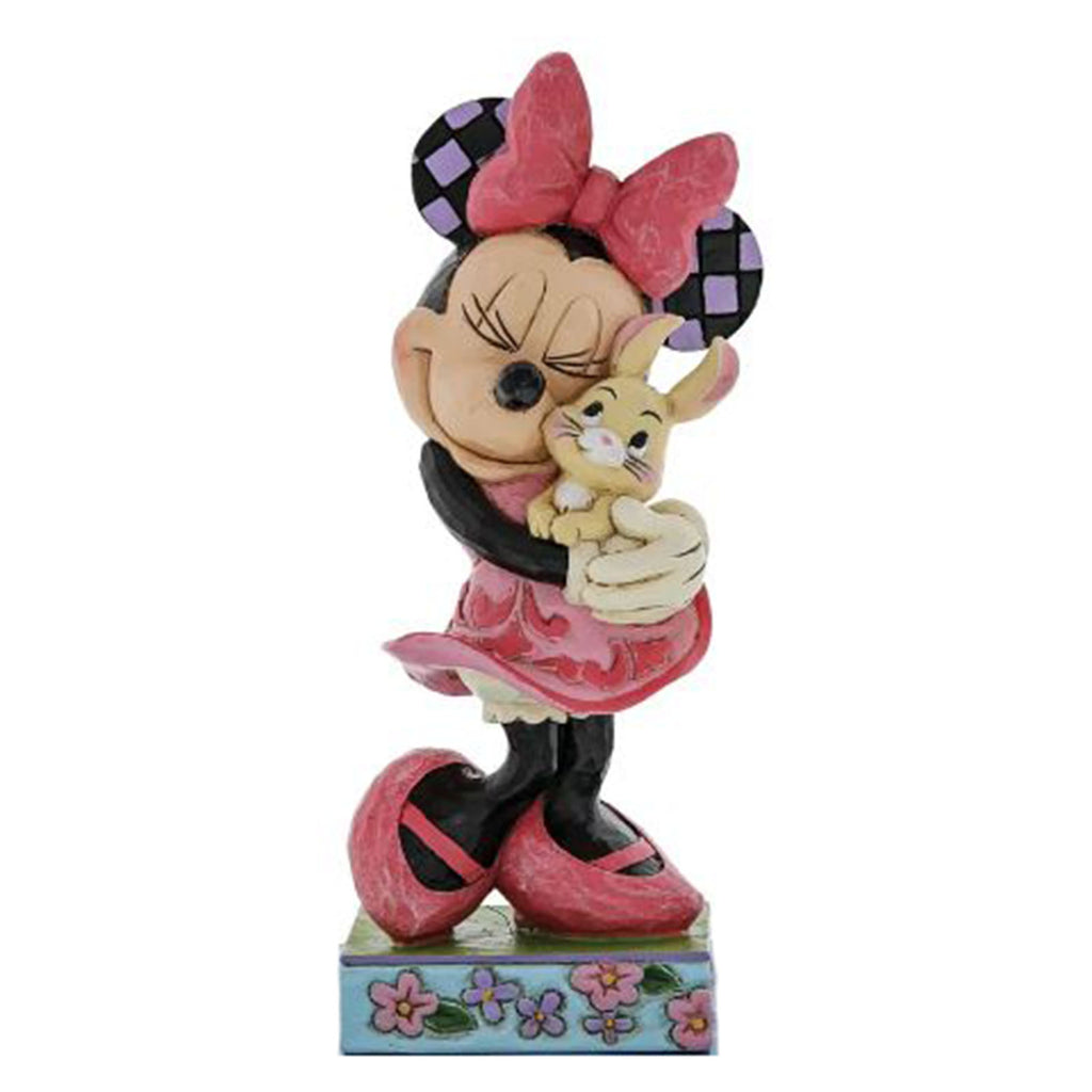 Enesco Disney Traditions Minnie Holding Bunny Sweet Spring Snuggles Figurine