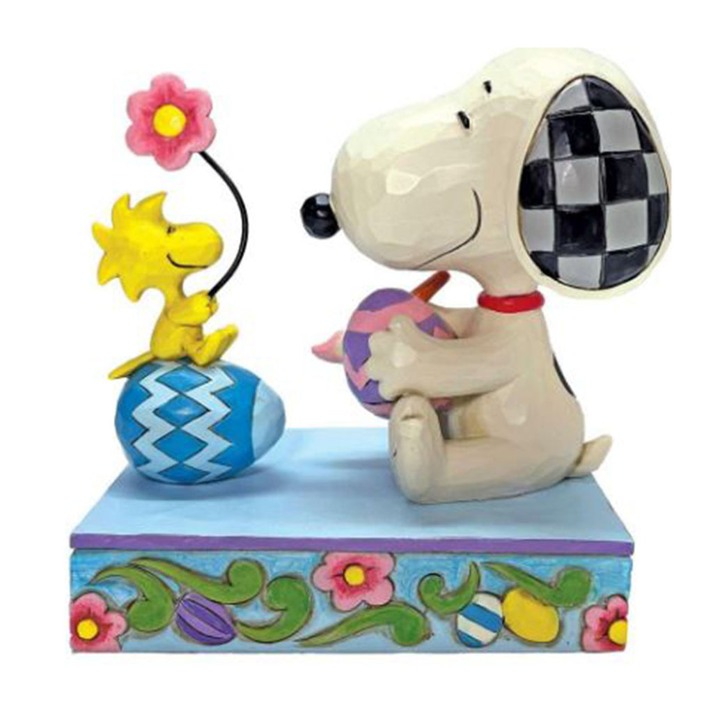Enesco Peanuts Jim Shore Snoopy Woodstock Easter Eggs Colorful Creations Figurine