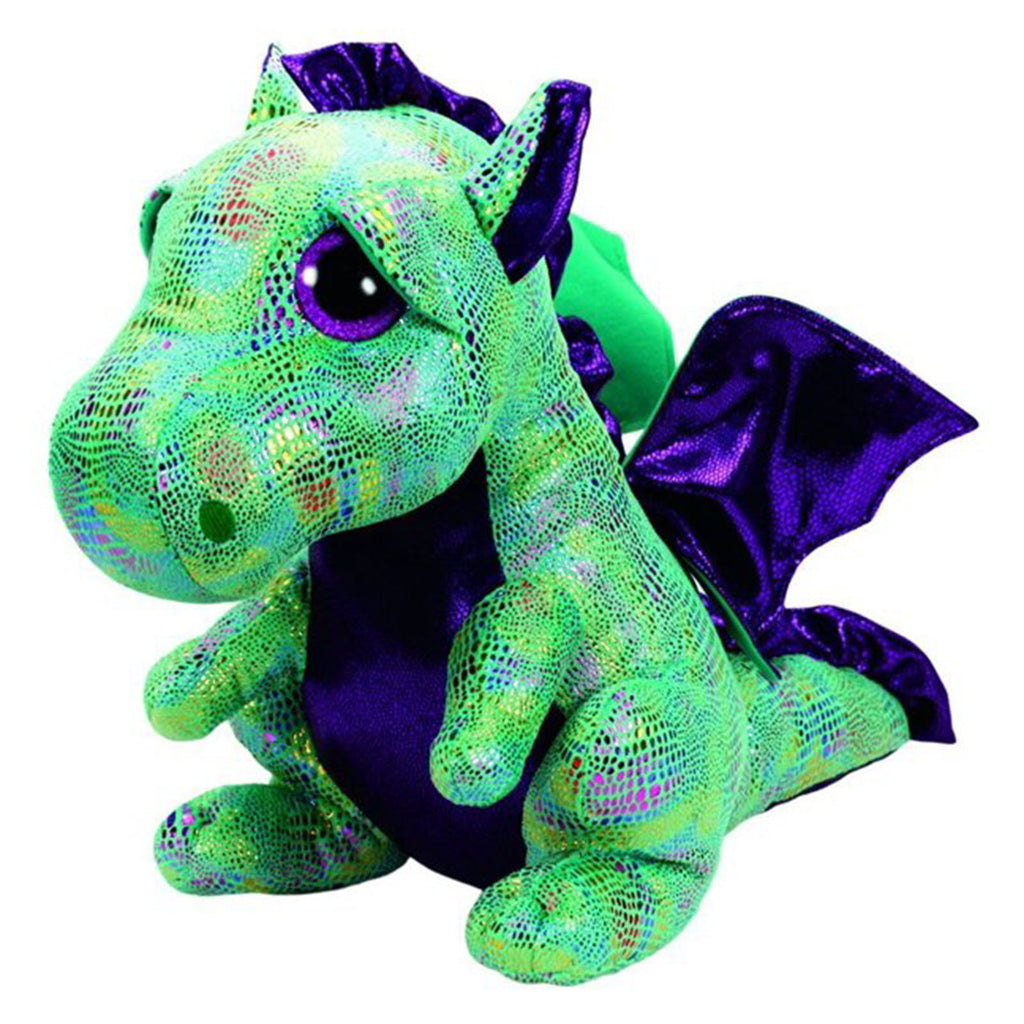 Ty Cinder Green Dragon 17 Inch Plush Figure