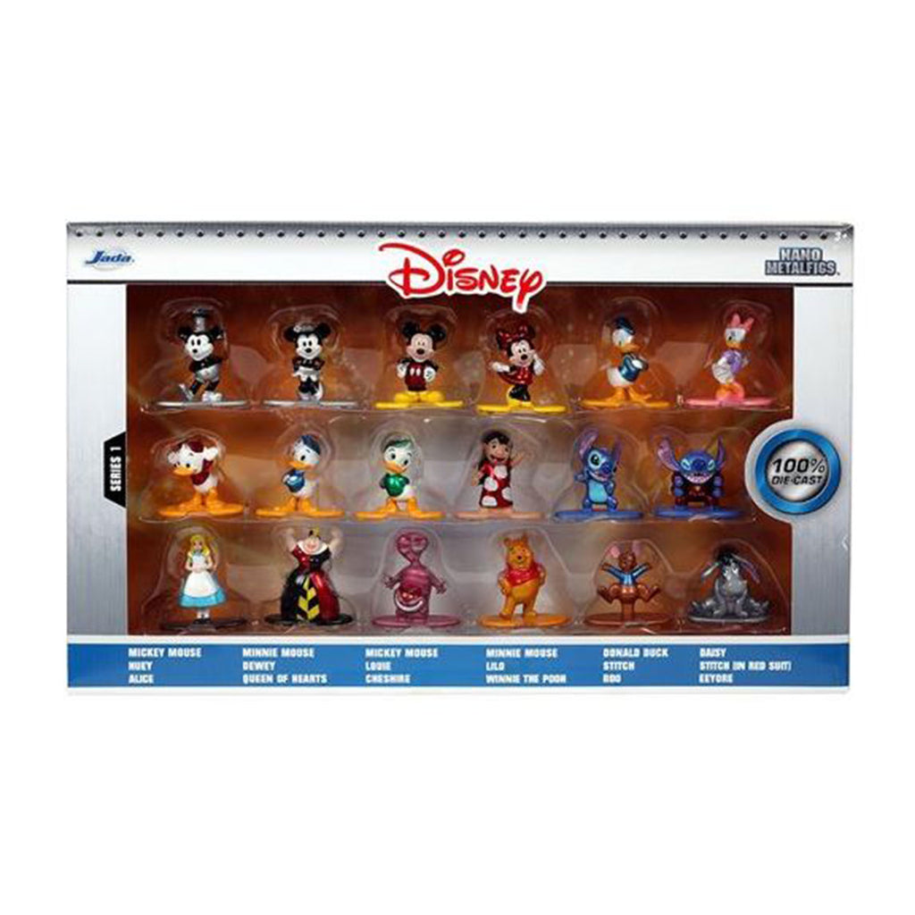 Jada Toys Nano Metalfigs Disney Wave 1 Set Of 20 Diecast Figures