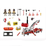 Playmobil City Action Fire Engine With Tower Ladder Building Set 70935 - Radar Toys