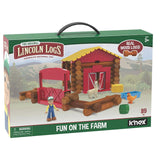 K'Nex Lincoln Logs Fun On The Farm 102 Piece Wood Building Set - Radar Toys