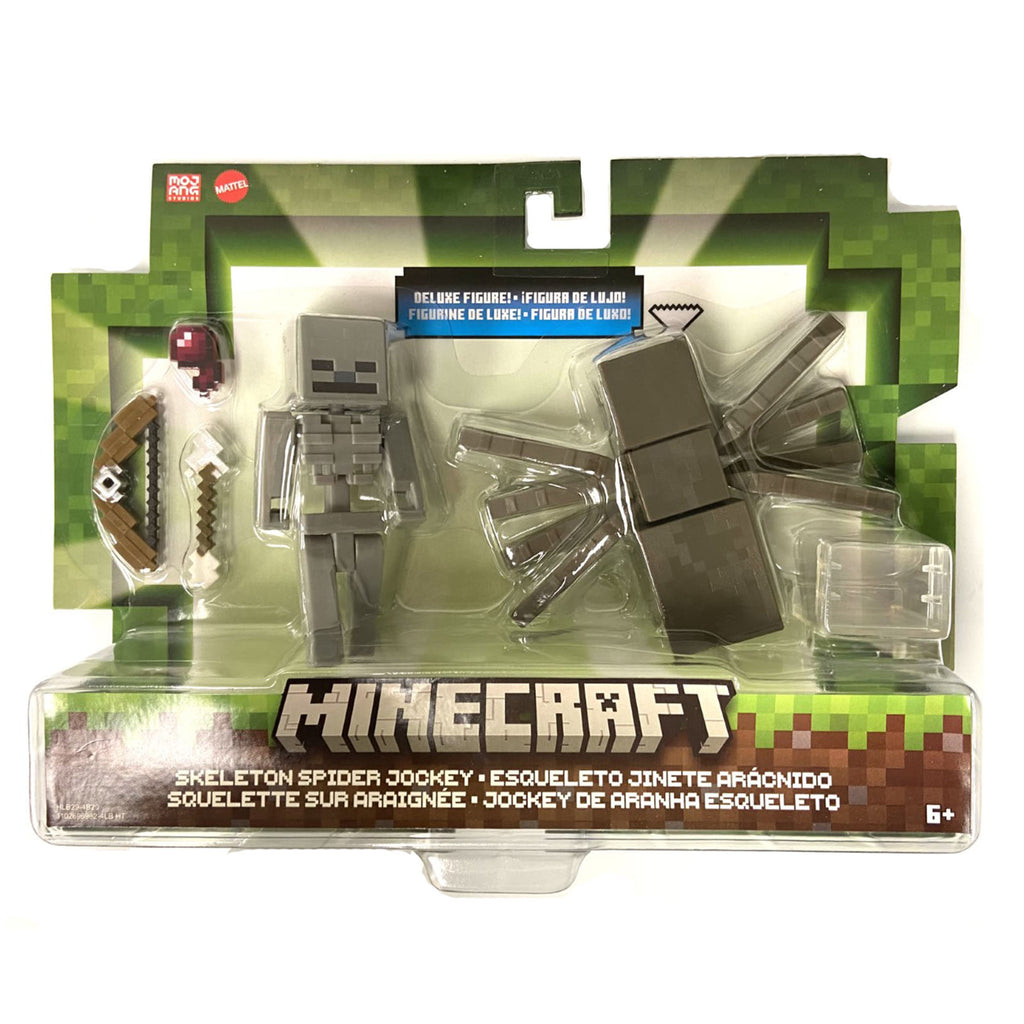 Minecraft Skeleton Spider Jockey Figure Set