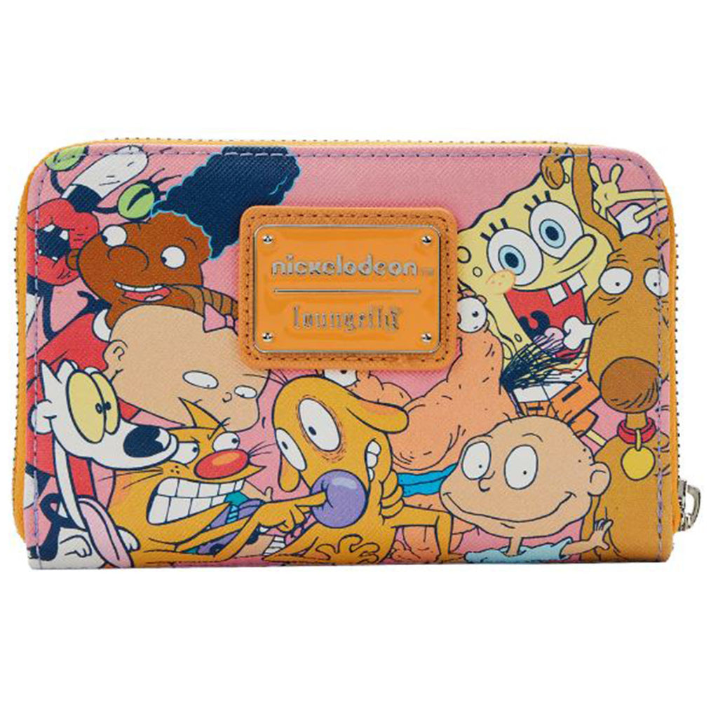 Loungefly Nickelodeon Nick 90s All Over Print Zip Around Wallet