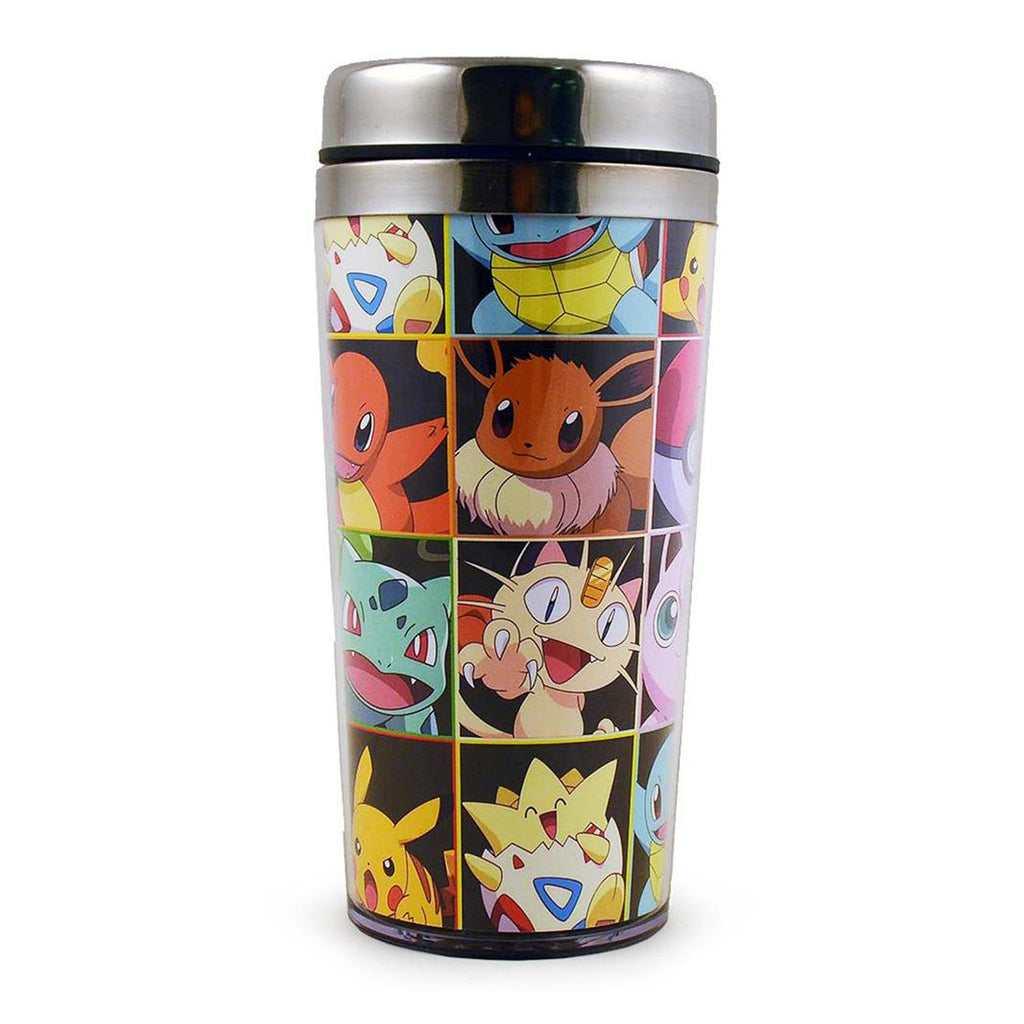 Pokemon Stainless Steel Character Group 16 oz Travel Mug
