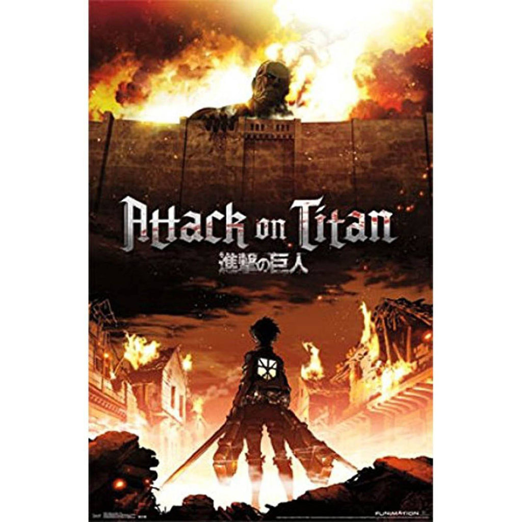 Attack On Titan Fire Wall Poster
