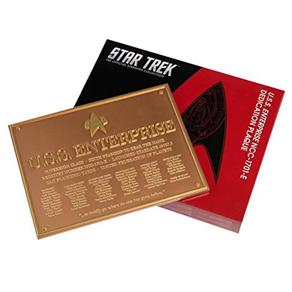 Eaglemoss Star Trek USS Enterprise NCC-1701-E Dedication Plaque