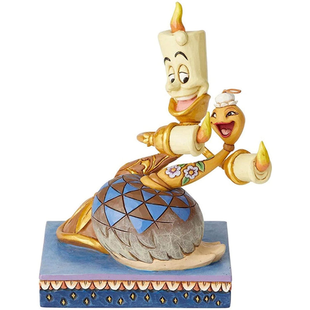 Enesco Disney Traditions Beauty & The Beast Lumiere And Feather Dust Figurine