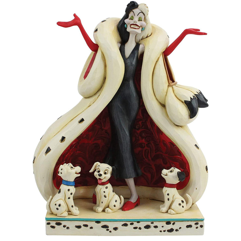 Enesco Disney Traditions Cruella de Vil With Puppies Figurine