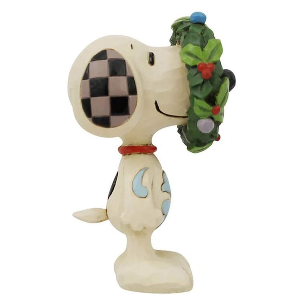 Enesco Jim Shore Peanuts Snoopy In Wreath Figurine