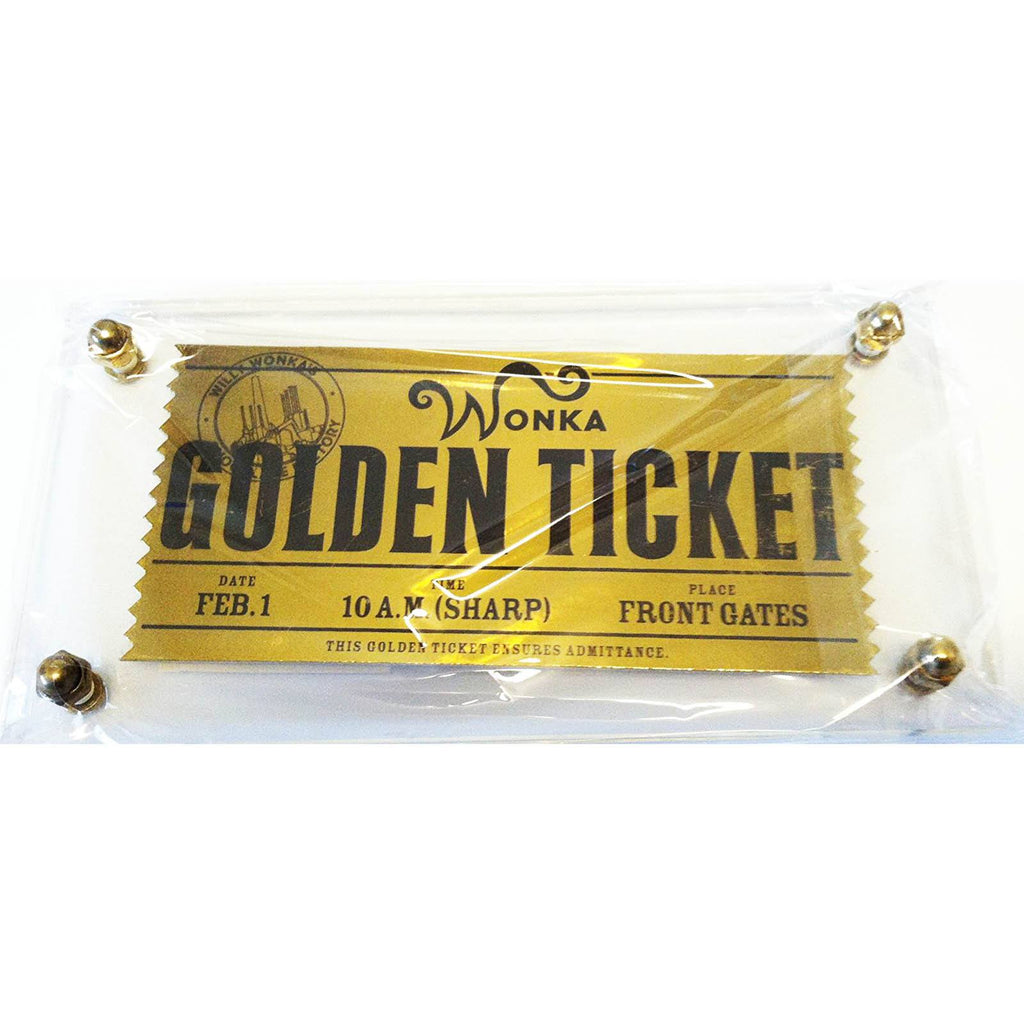 Willy Wonka And The Chocolate Factory Golden Ticket Replica