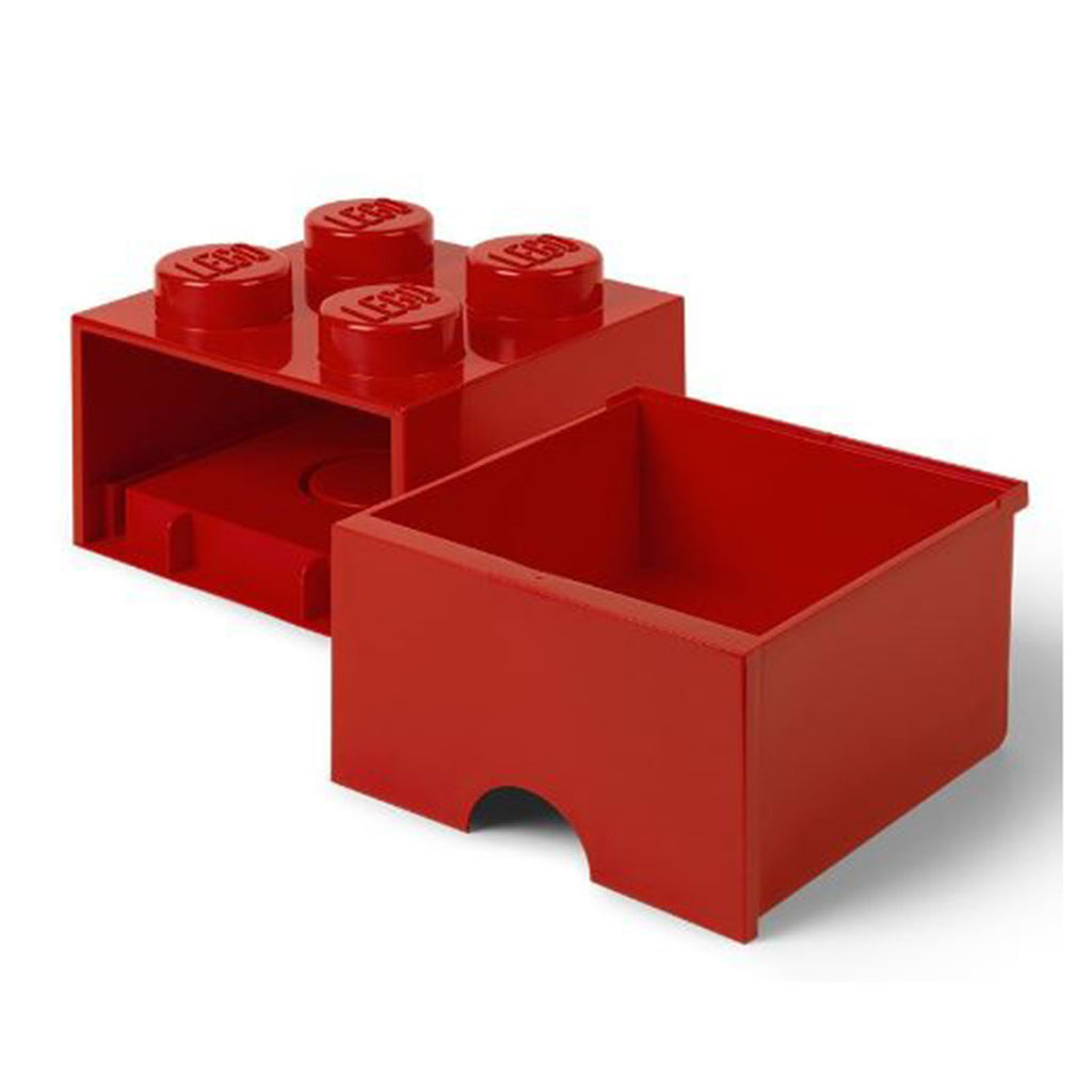Room Copenhagen LEGO® Bright Red 4-Knobs Storage Brick