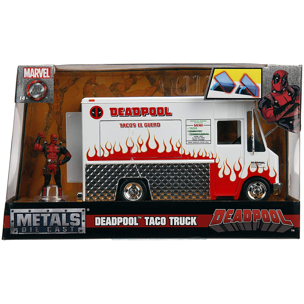 Jada Toys Marvel Deadpool Taco Truck Die Cast 24th Scale Vehicle Set