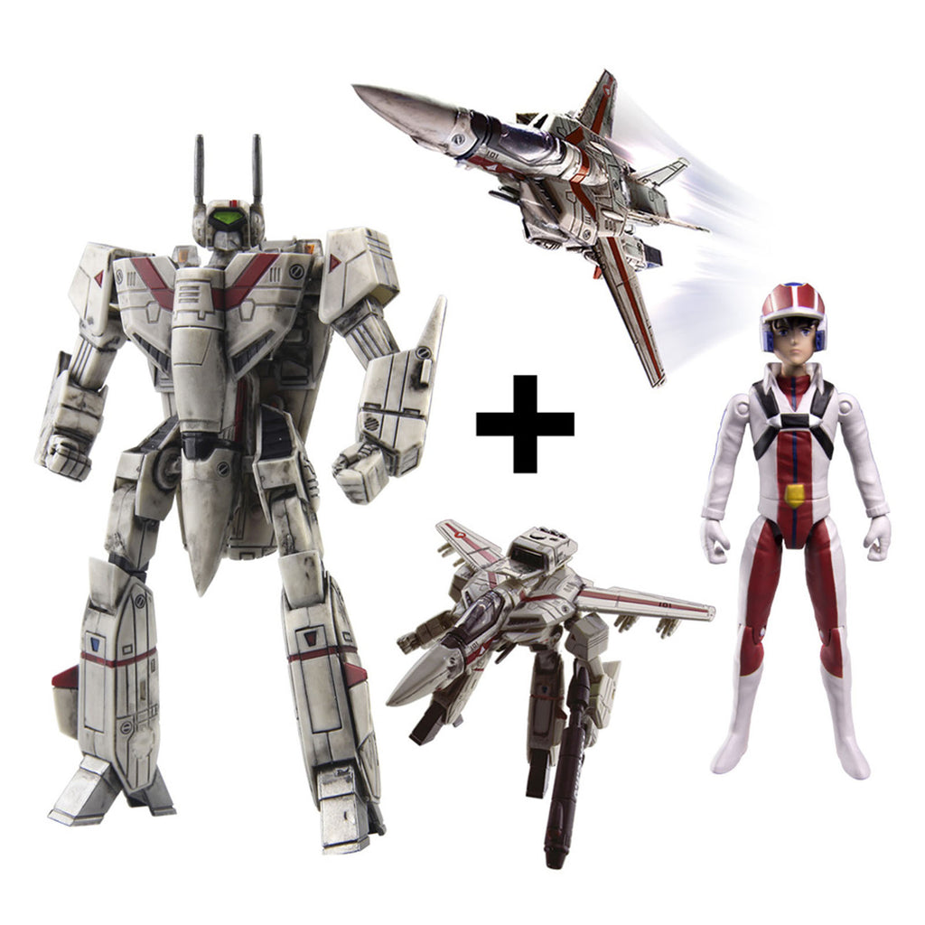 Tonami Robotech Rich Hunter's VF-1J Veritech Fighter 4.25 Inch Figure
