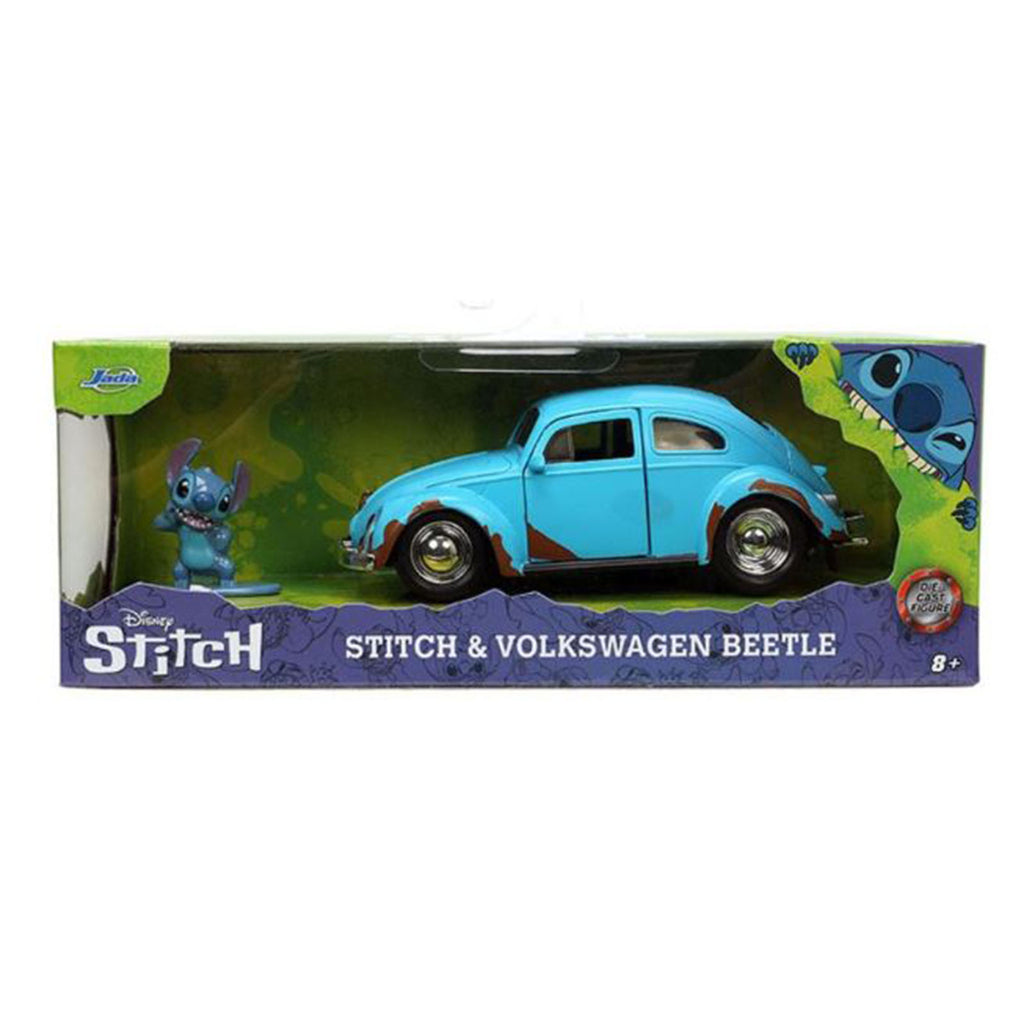 Jada Toys Disney Stitch Volkswagen Beetle Die Cast 32nd Scale Set