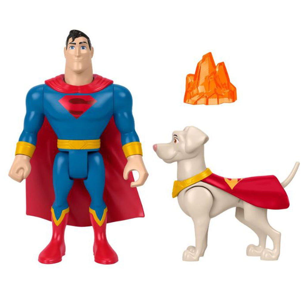 Fisher Price DC League Of Superpets Superman And Krypto Figure
