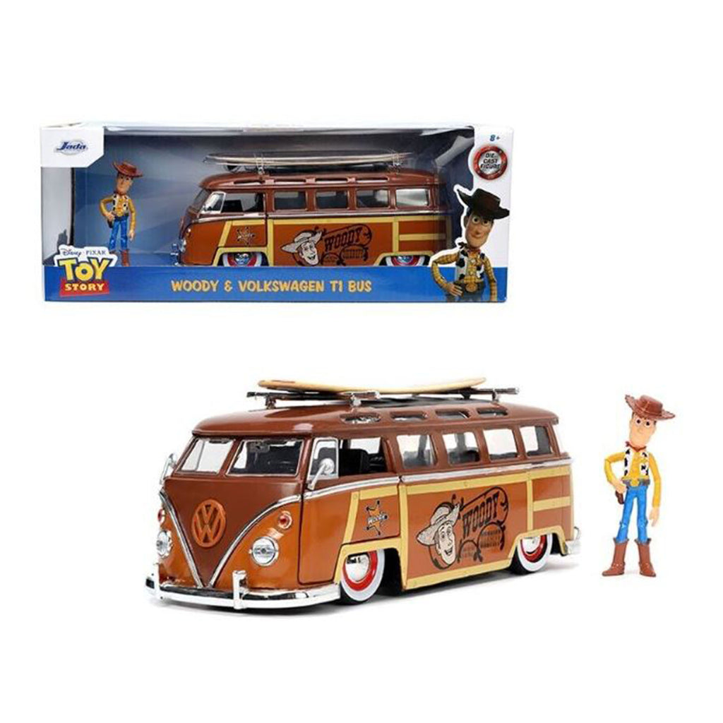 Jada Toys Toy Story Woody Volkswagen T1 Die Cast 24th Scale Set