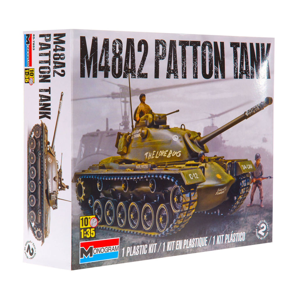 Monogram M48A2 Patton Tank 35th Scale Model Kit - Radar Toys