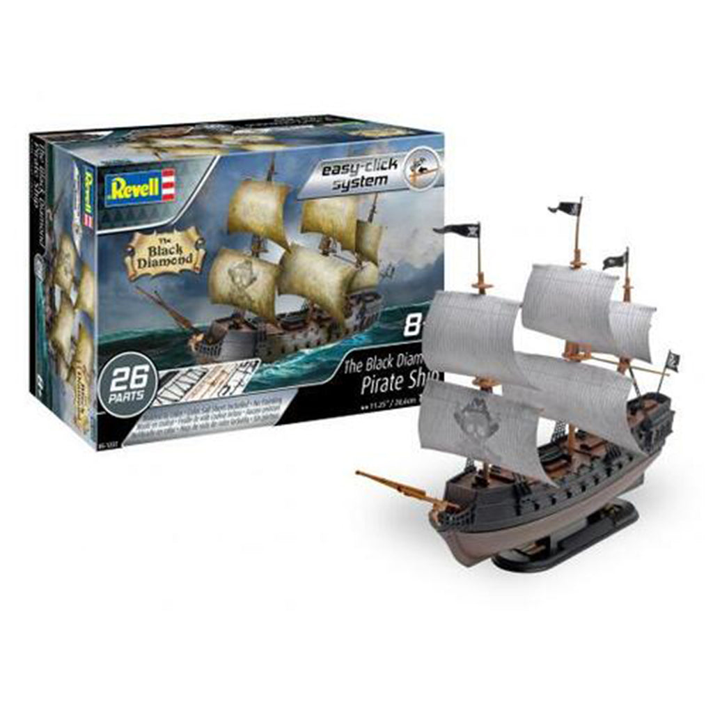 Revell The Black Diamond Pirate Ship 35th Scale Easy Click Model Kit