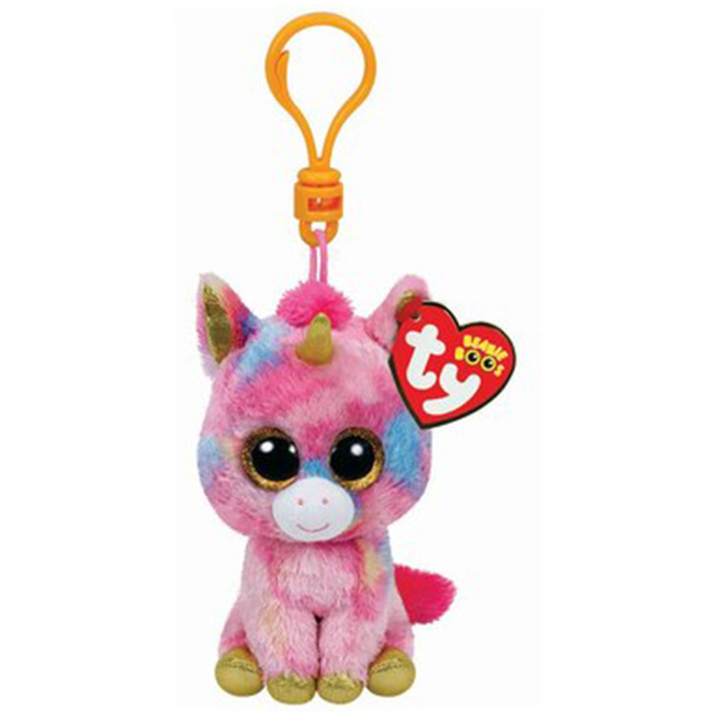 TY Fantasia Unicorn 5 Inch Plush Clip - Radar Toys