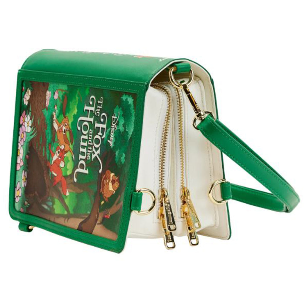 Loungefly Disney Fox And The Hound Classic Book Convertible Crossbody Bag Purse