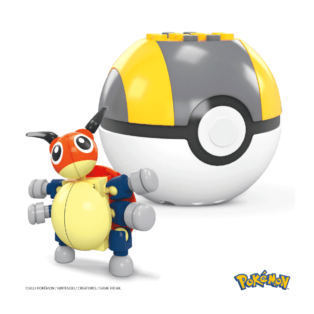 Mega Construx Pokemon Ledyba Poke Ball Building Set
