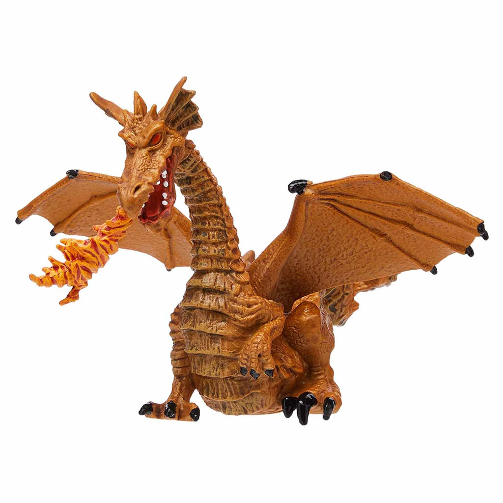 Papo Gold Dragon With Flame Fantasy Figure 39095 - Radar Toys