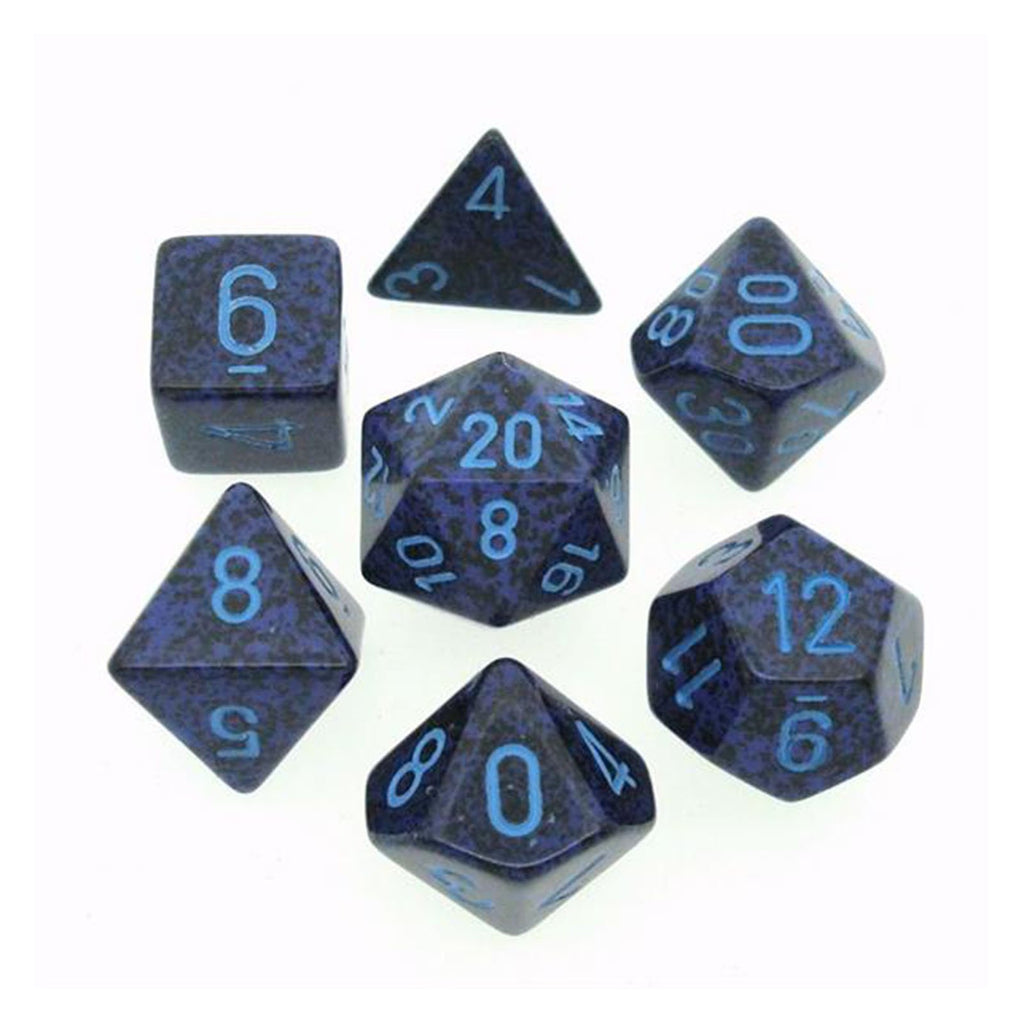 Chessex 7 Set Polyhedral Dice Cobalt CHX25307 - Radar Toys