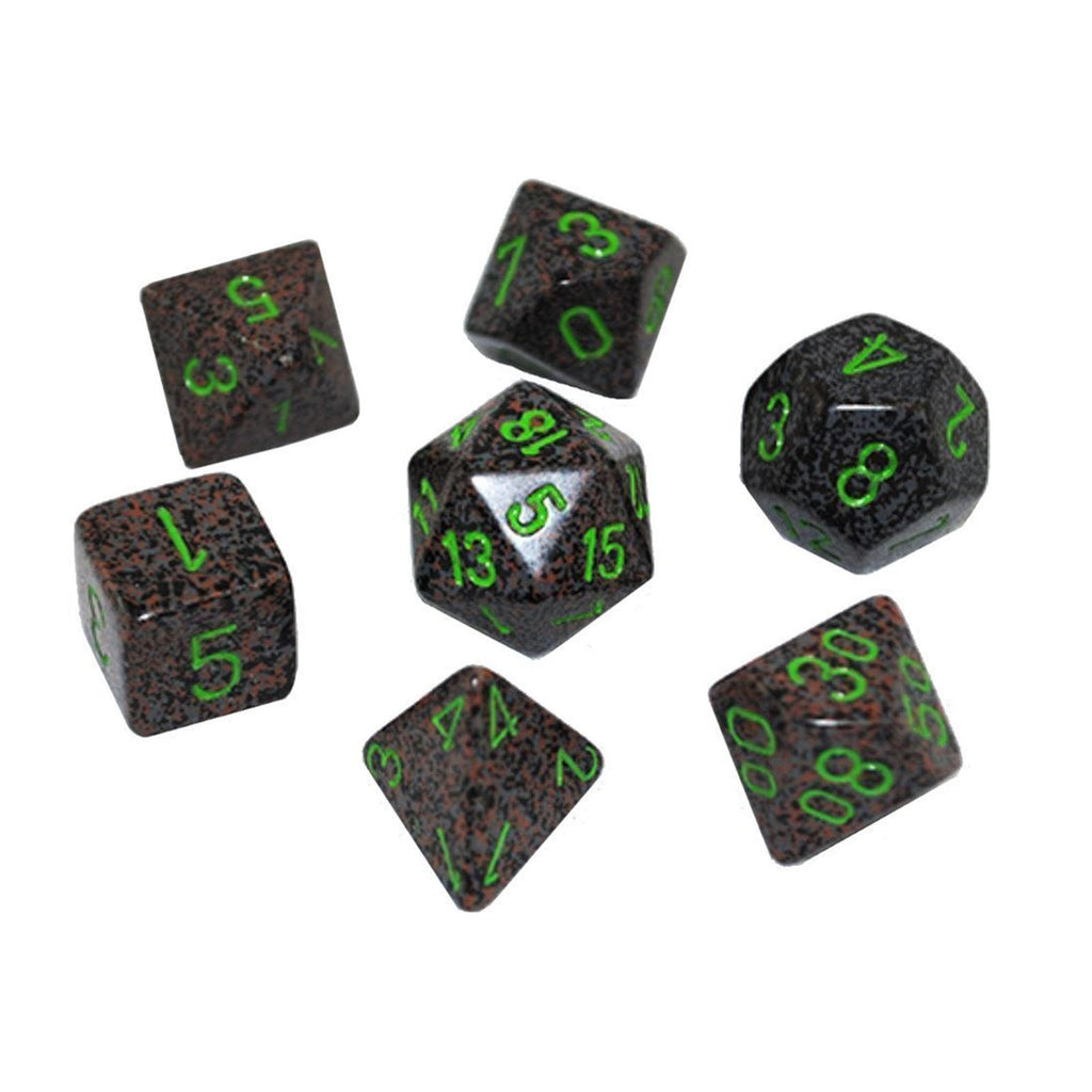 Chessex 7 Set Polyhedral Dice Earth CHX25310