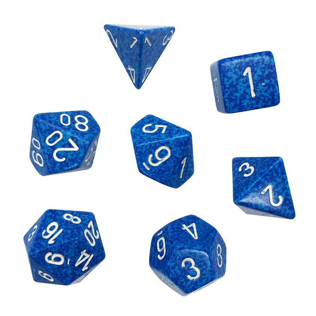 Chessex 7 Set Polyhedral Dice Water CHX25306