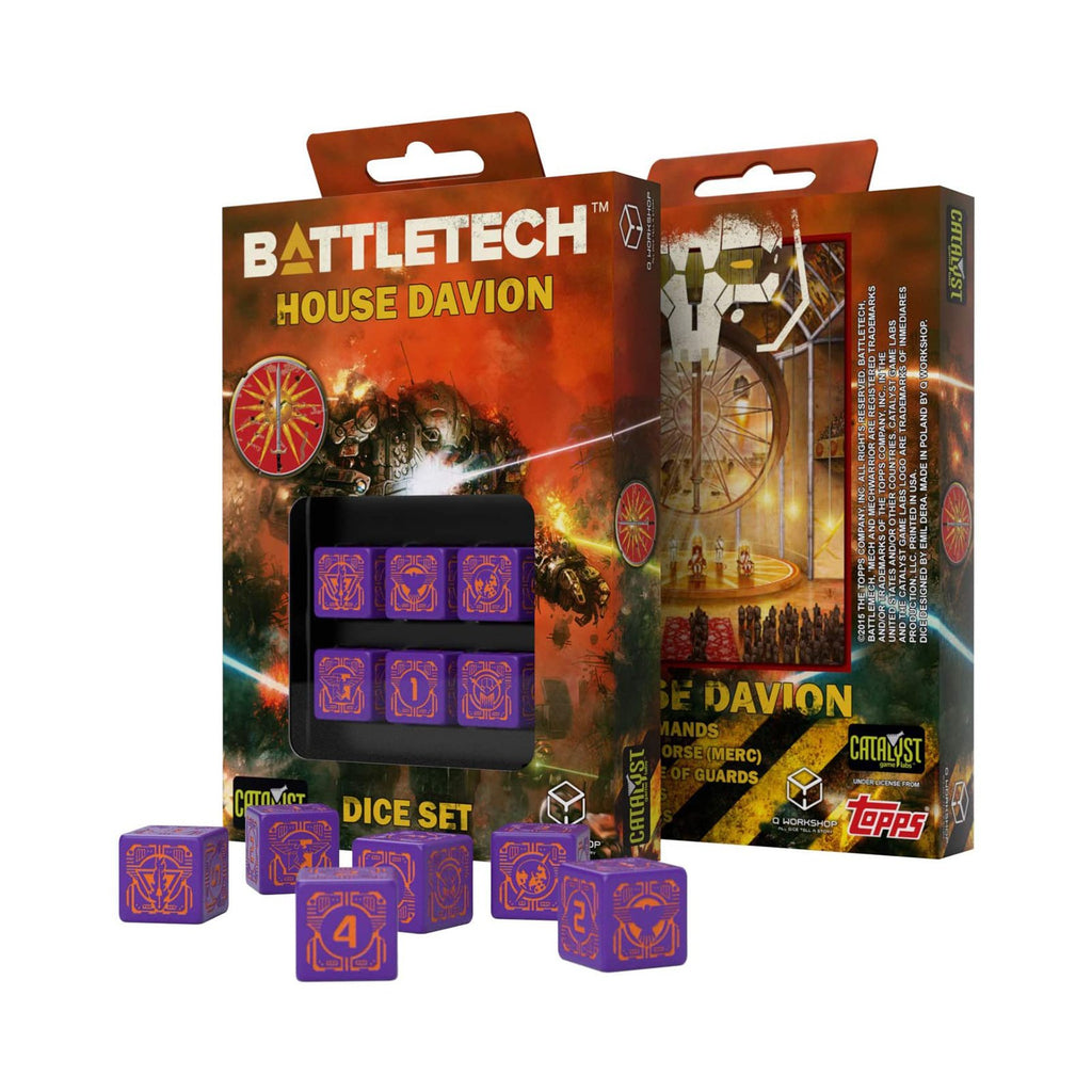 Q-Workshop Battletech House Marik Roleplaying 6D6 Dice Set
