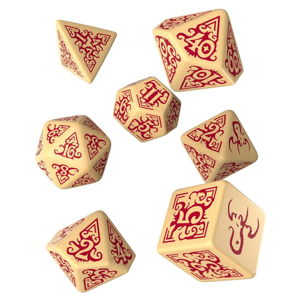 Q-Workshop Call Of Cthulhu Masks Of Nyarlathotep Roleplaying 7 Piece Dice Set